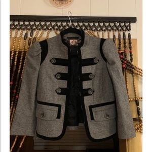 Juicy Couture Troupe cropped military jacket